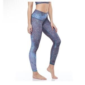 Teeki Mermaid Fairy Blue Green Star Print Leggins Small